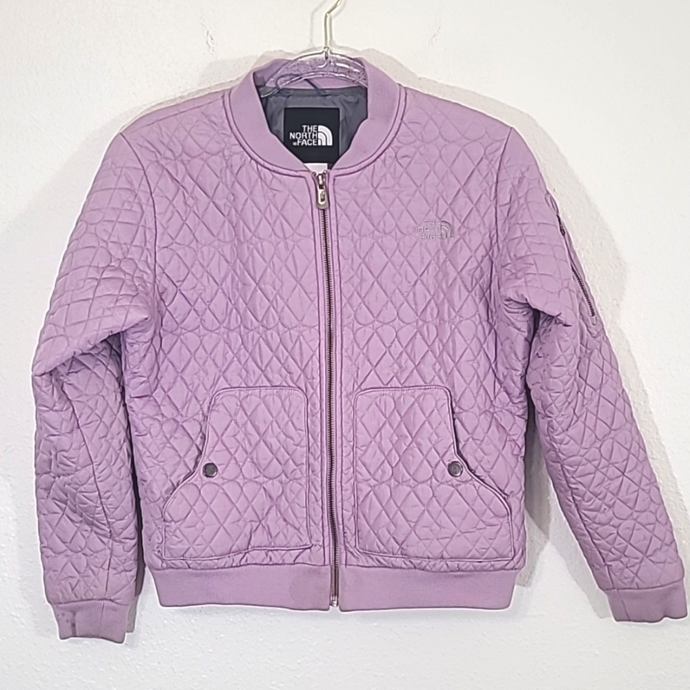 THE NORTH FACE Lavender/Light Purple Girls Quilted Jacket, size XL